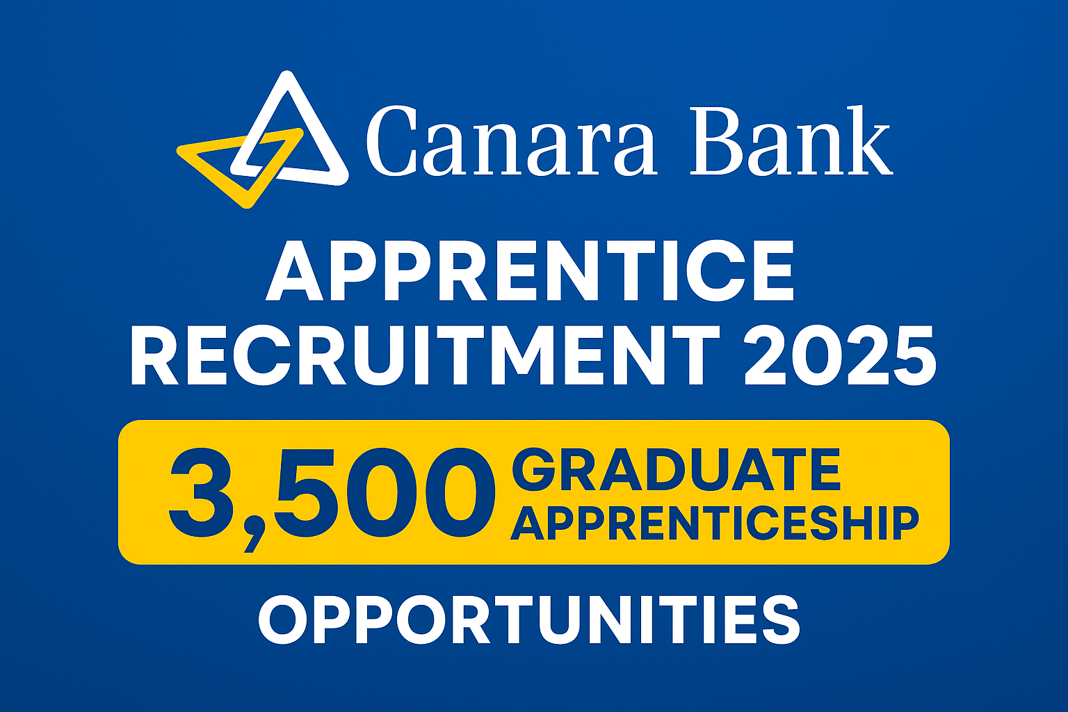 Canara Bank Apprentice Recruitment 2025
